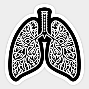 Lungs (White) Sticker